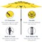 Best Choice Products 10ft 3-Tier Patio Umbrella, Market Sun Shade w/ Tilt Adjustment, Easy Crank
